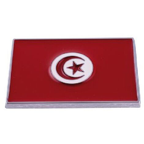 Sticker 3D - Drapeau Tunisie - 70x50mm