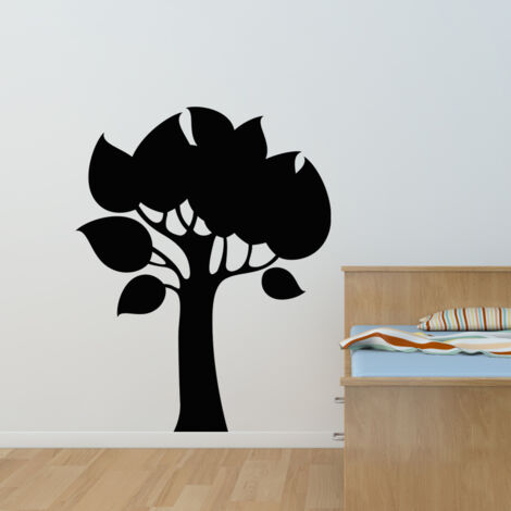 Sticker ardoise tableau noir - stickers muraux adhésif effaçable - DESIGN ARBRE - 20x15cm