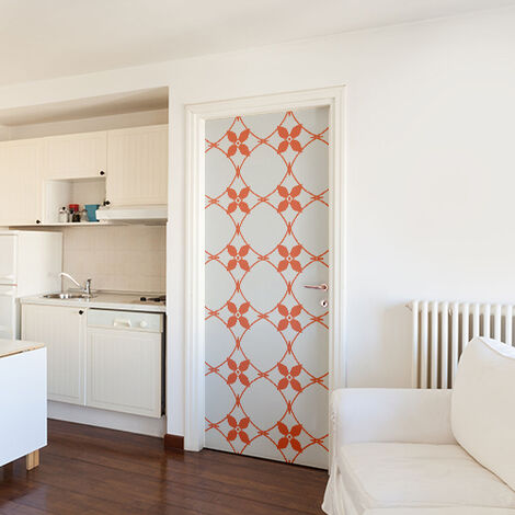 Sticker Autocollant Porte Céramique Imitation Corail, 204 cm X 83 cm