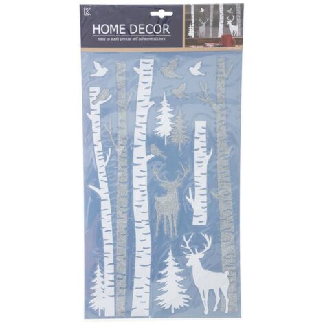 Sticker Blanc Imprimé Argent - Feeric lights & christmas