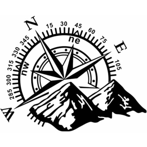 RWRAPS Autocollants Graphiques De Montagne De Voiture Décalcomanies En Vinyle De Décor De Porte