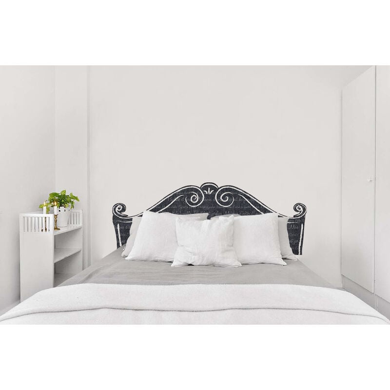 Sticker mural déco princesse, 160x60cm, pour tête de lit, graphique et unique.