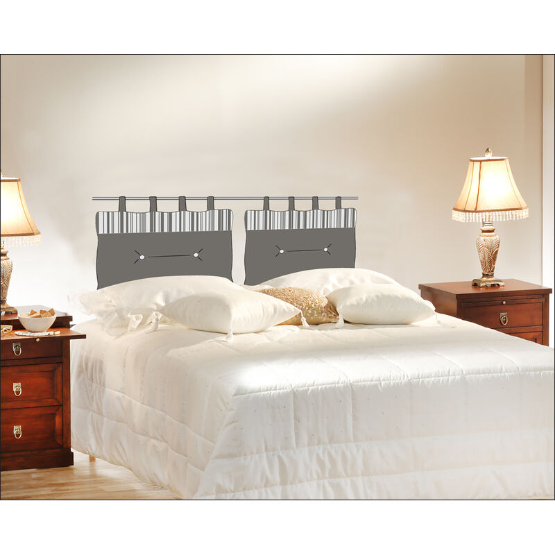 Sticker mural trompe l'oeil 160x60cm pour déco maison d'hôtes, tête de lit, décoration intérieure.