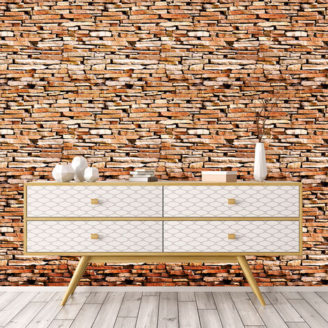 Sticker effet papier peint - PIERRES DES FIDJI - 40x40cm