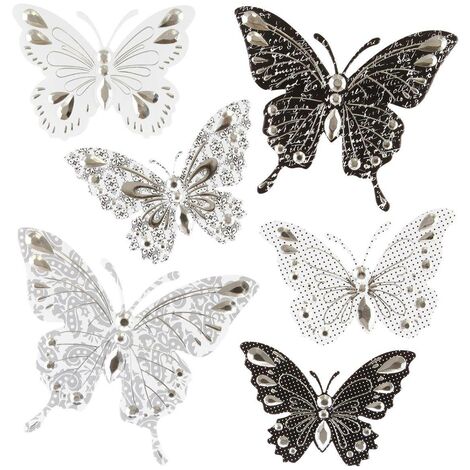 Sticker en relief papillon - Atmosphera créateur d'intérieur