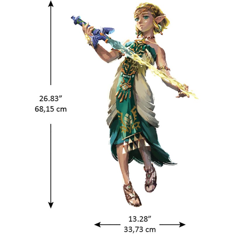 Roommates - Sticker géant Zelda et Link - Jeu vidéo Zelda Tears of the Kingdom