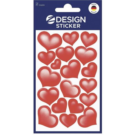 Sticker Glitter Herzen 53205
