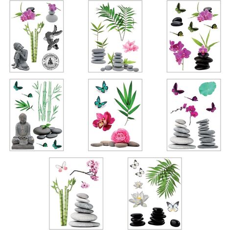 Sticker illustratif Zen 50X70 - Atmosphera créateur d'intérieur