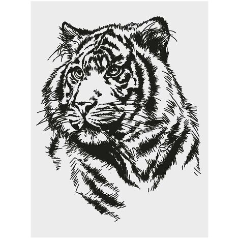 Sticker Illustré  Jungle 30 x 40 - Atmosphera créateur d'intérieur