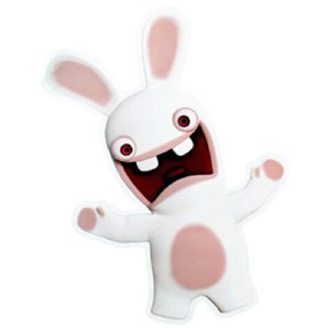 Sticker Lapins Cretins exterieur taille L - 40x30cm