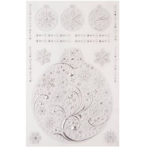 Sticker métal argent 30X45 - Feeric lights & christmas