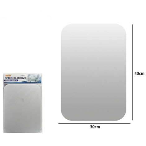 Sticker Miroir Rectangulaire Home Décor Sticker Mural 30x40cm