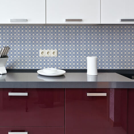 Sticker Mural Carrelage adhésif Cuisine Salle de Bain - 24 STICKERS CARRELAGES ORIENTAL AMARNA - 24stickers10x10cm
