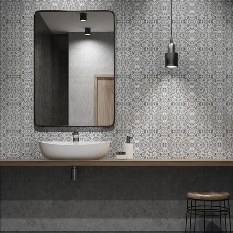 Sticker Mural Carrelage adhésif Cuisine Salle de Bain - 24 STICKERS CARRELAGES TERRAZZO BOSA - 24stickers10x10cm