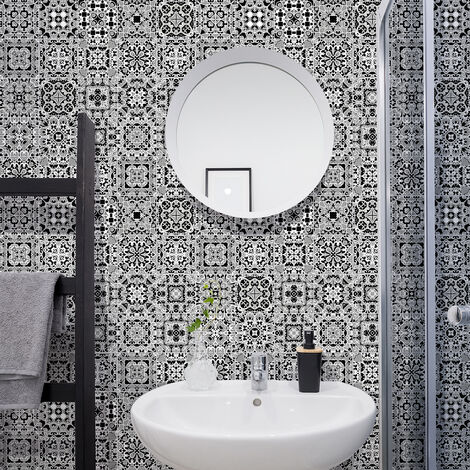 Sticker Mural Carrelage adhésif Cuisine Salle de Bain - 30 STICKERS CARRELAGES AZULEJOS WILIANA - 30stickers20x20cm
