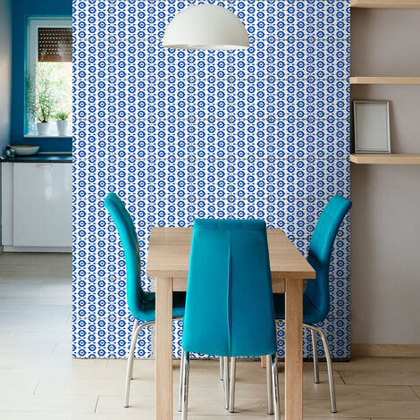Sticker Mural Carrelage adhésif Cuisine Salle de Bain - 60 STICKERS CARREAUX DE CIMENT BOHÈME TAIMA - 60stickers20x20cm