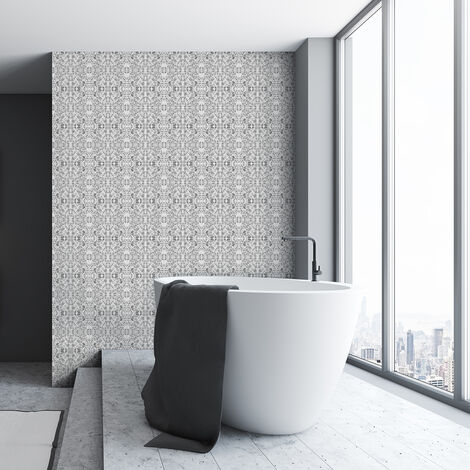 Sticker Mural Carrelage adhésif Cuisine Salle de Bain - 60 STICKERS CARRELAGES TERRAZZO MADDALENA - 60stickers10x10cm