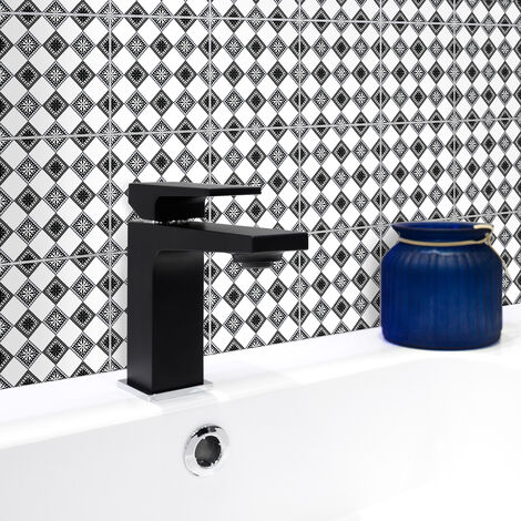 Sticker Mural Carrelage adhésif Cuisine Salle de Bain - 9 STICKERS CARREAUX DE CIMENT BOHÈME HIKARI - 9stickers20x20cm