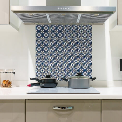 Sticker Mural Carrelage adhésif Cuisine Salle de Bain - 9 STICKERS CARREAUX DE CIMENT ETHNIQUE OUTJO - 9stickers10x10cm