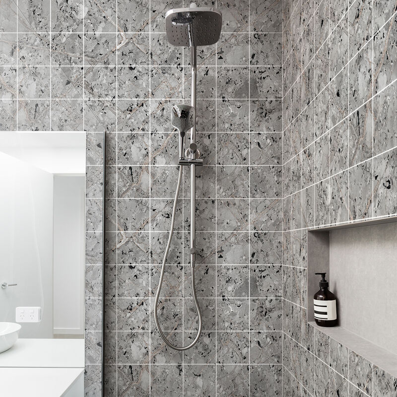 Sticker Mural Carrelage adhésif Cuisine Salle de Bain - 60 stickers carreaux de ciment marbre de san vicente - 60stickers10x10cm