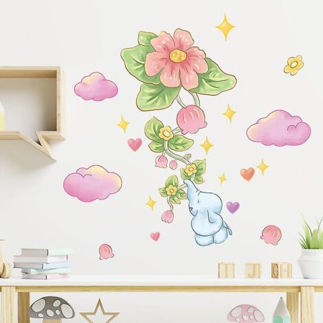 sticker Mural De Dcoration De Chambre D'enfant, Autocollant Mural De Dessin Anim, Poster D'art Mural Diy, Autocollant D'art Peel And Stick Pour La