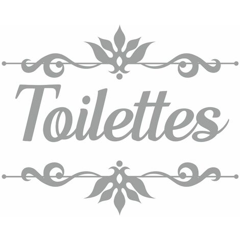 Sticker décoratif pour porte toilettes – Dimensions 15,5 x 19 cm – Vinyle adhésif pour surfaces lisses – Installation facile – Sud Trading