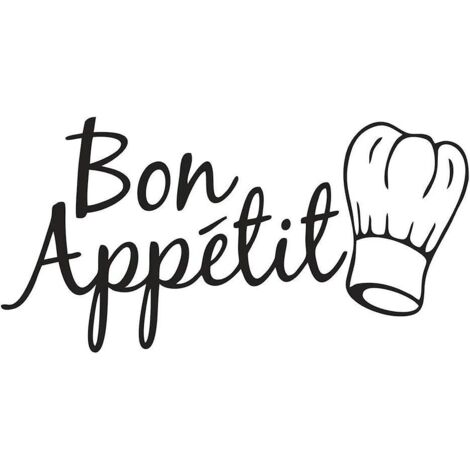 Sticker mural en vinyle avec citation française pour cuisine, salle à manger, salon, bureau, maison, fenêtre, porte