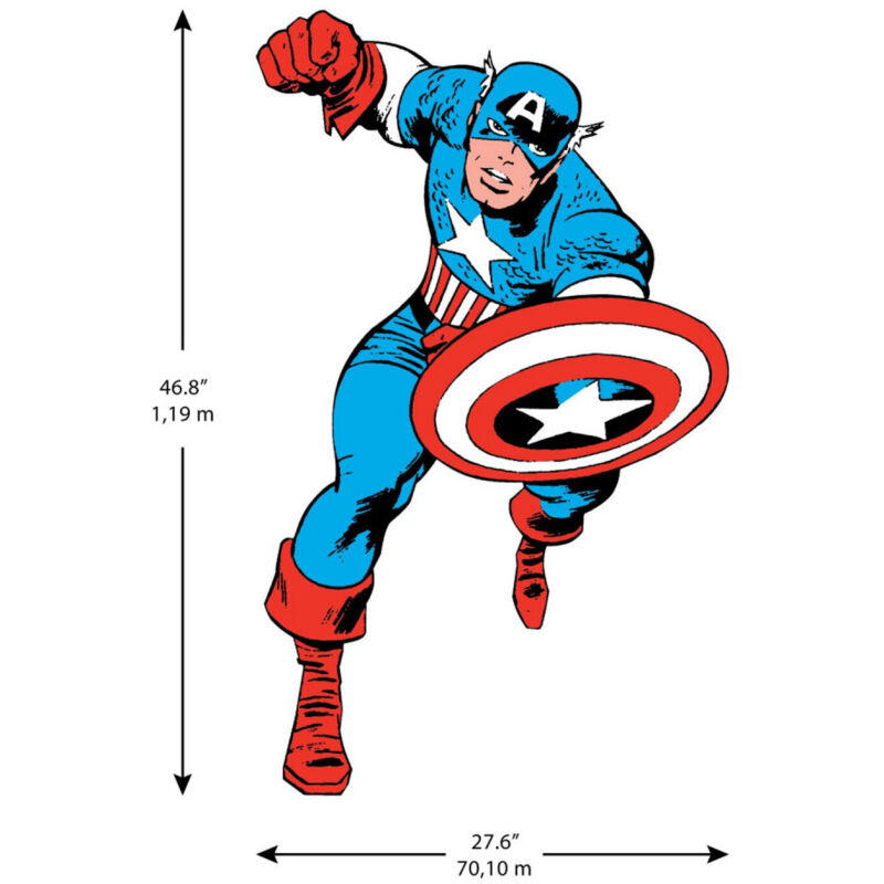 Roommates - Sticker mural géant Marvel Captain America