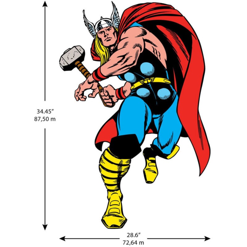 Sticker mural géant Marvel Thor