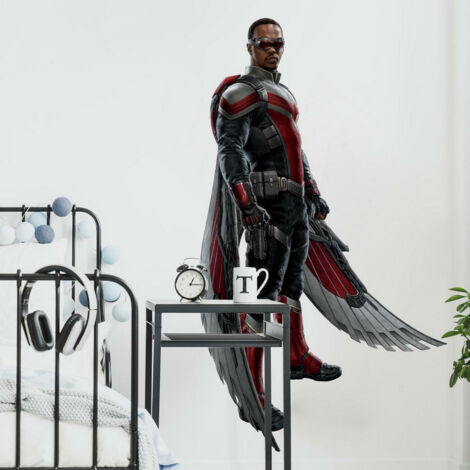 Sticker Mural géant Sam Wilson le Faucon dans Falcon et le Soldat de l'Hiver et stickers complémentaires