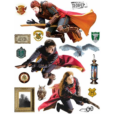 sticker mural Harry Potter gris et rouge  - Sanders & Sanders