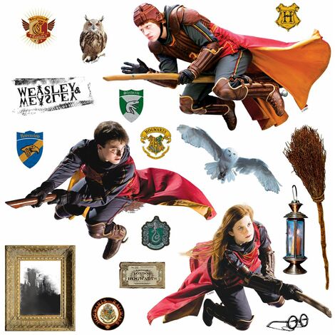 sticker mural Harry Potter gris et rouge  - Sanders & Sanders