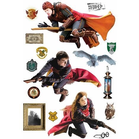 sticker mural Harry Potter gris et rouge  - Sanders & Sanders