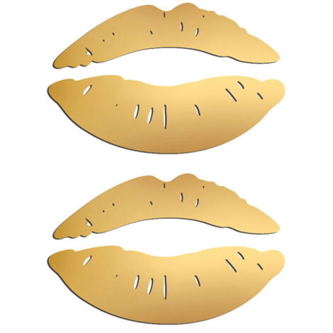 Sticker mural miroir lèvres baiser 3D à faire soi-même, art moderne, décoration pour la maison et la chambre