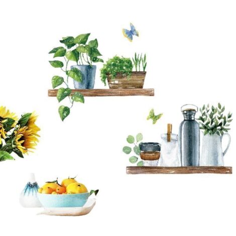 Sticker mural papillon aquarelle 30x60cm