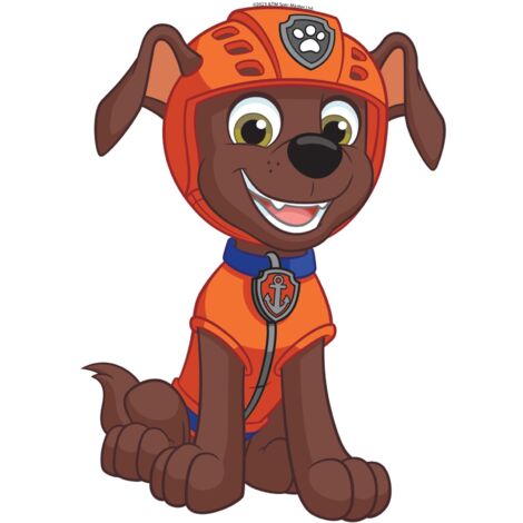 Sticker mural PAW Patrol – La Pat' Patrouille orange et marron – 8 unités – 100% écologique – Facile à appliquer sur murs lisses