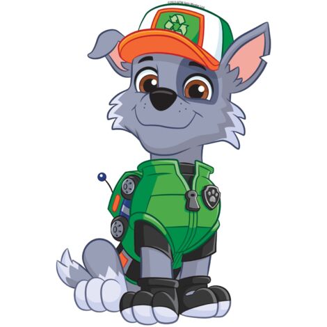 sticker mural PAW Patrol - La Pat' Patrouille vert et gris  - Sanders & Sanders