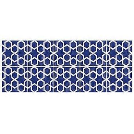 Sticker mural/sol imperméable et antidérapant 10x10cm pour cuisine et salle de bain, idéal pour la décoration intérieure (Type 4)
