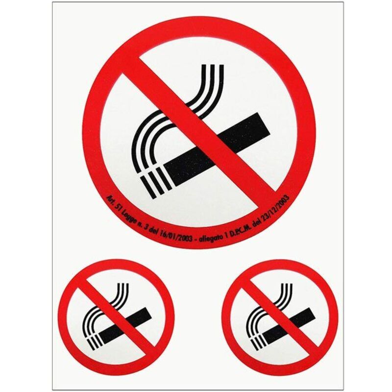 Sticker No Smoking
