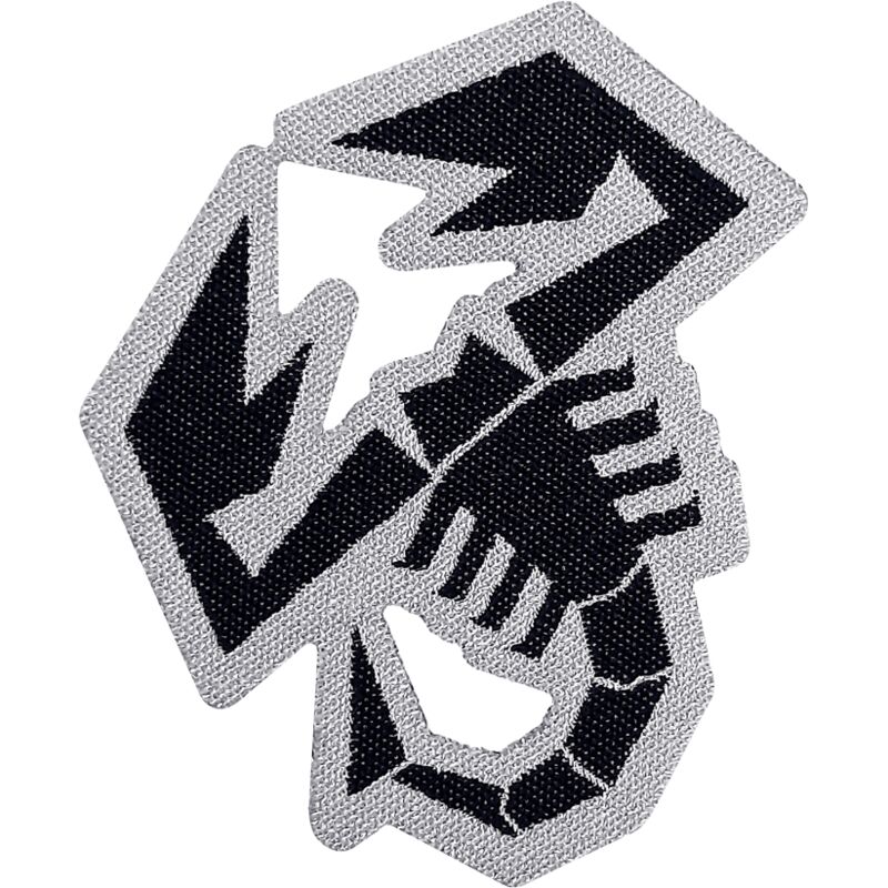 Sticker Patch Logo Abarth - Dimensione: 70 x 80 MM - Modello: SCORPIONE