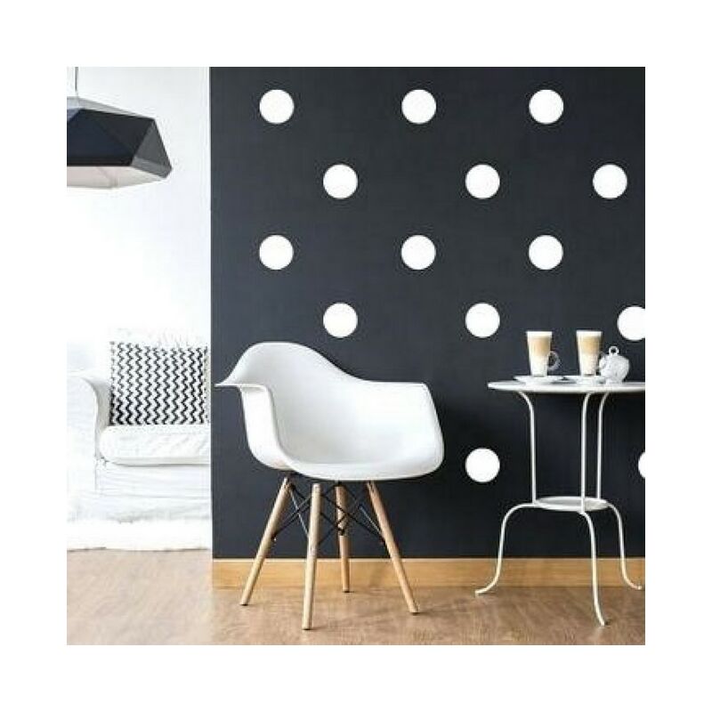 

Sticker Polka Dots - Circulo - para ninos - a la pared - Blanco en Vinilo, 20 x 0,2 x 27 cm