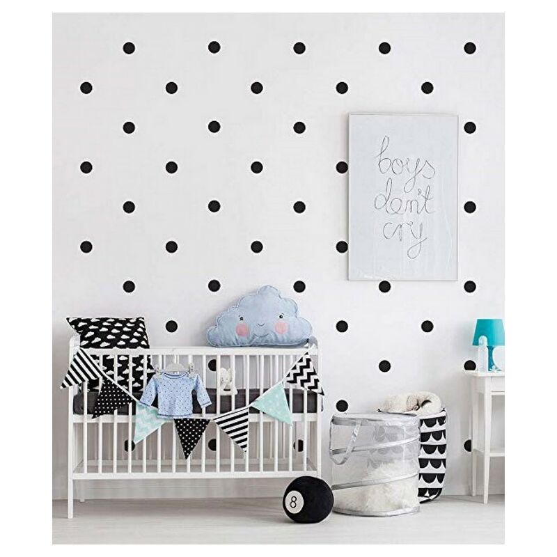 

Sticker Polka Dots - Circulo - para ninos - a la pared - Negro en Vinilo, 13 x 0,15 x 17 cm