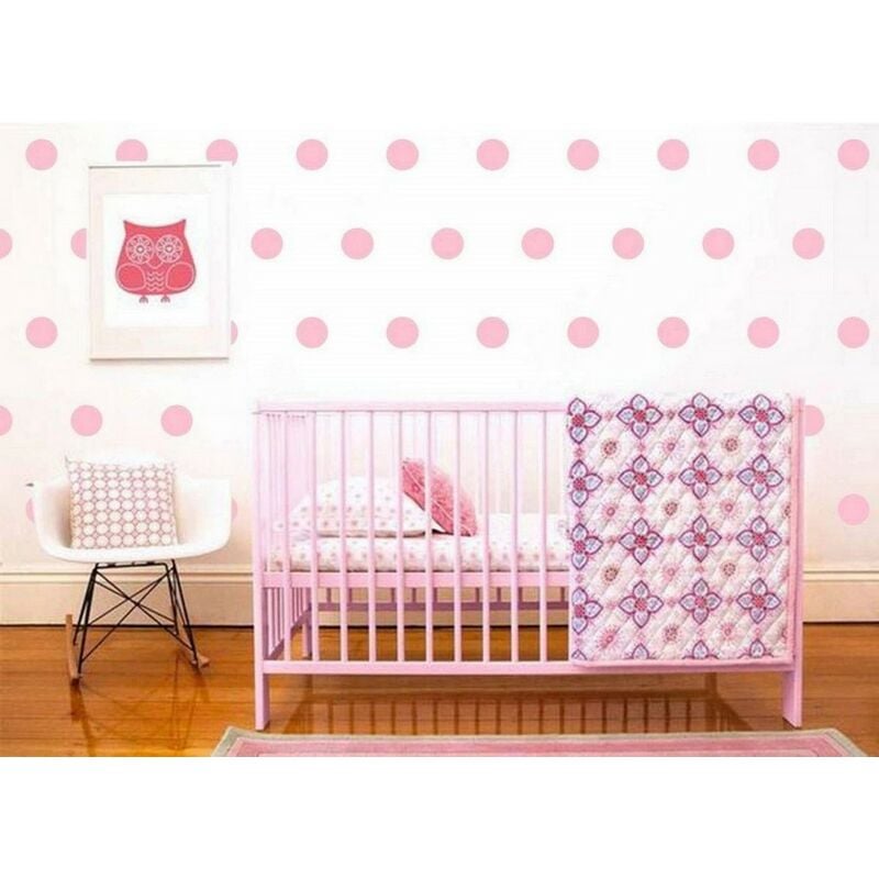 

Sticker Polka Dots - Circulo - para ninos - a la pared - Rosa en Vinilo, 20 x 0,2 x 27 cm