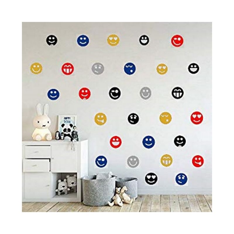 

Sticker Polka Dots - Sonrisa - para ninos - para pared - Multicolor en Vinilo, 20 x 0,1 x 27 cm