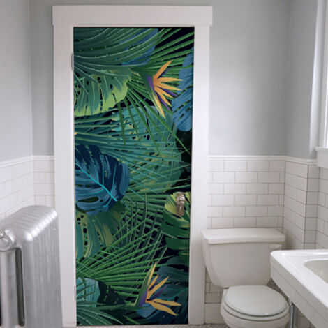 Sticker Porte Déco Intérieure Jungle Exclusif WSH - 204 cm X 83 cm