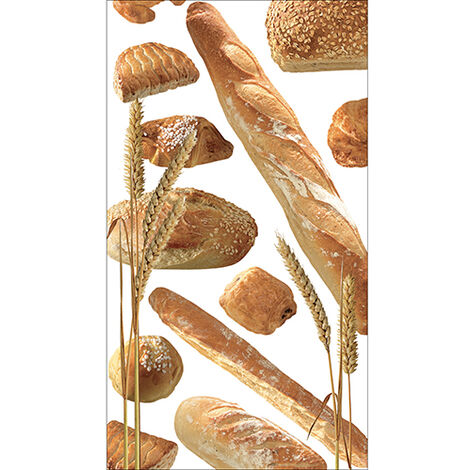Sticker réfrigérateur et lave vaisselle, Boulangerie, pains, baguette et viennoiseries, 180 cm X 100 cm