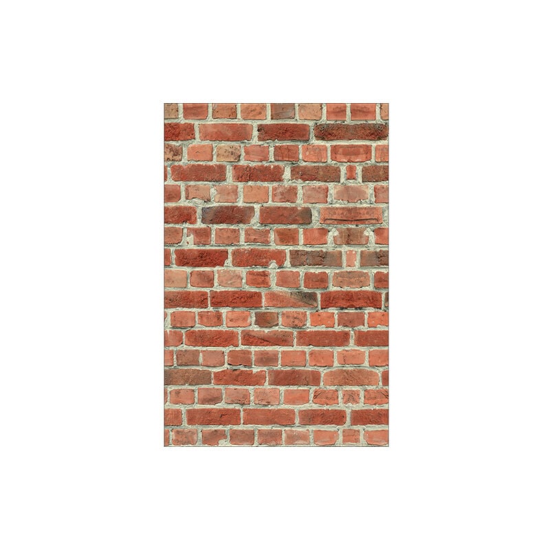 Sticker réfrigérateur et lave vaisselle, briques rouges design urbain déco, 75 cm X 49 cm