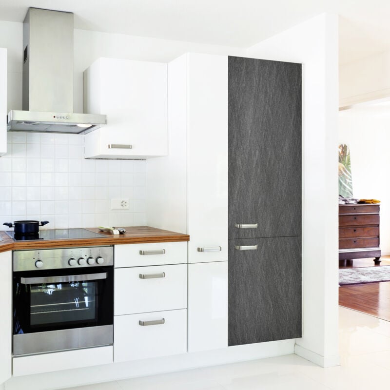 Sticker réfrigérateur et lave vaisselle, imitation matière Ardoise, 180 cm x 59,5 cm