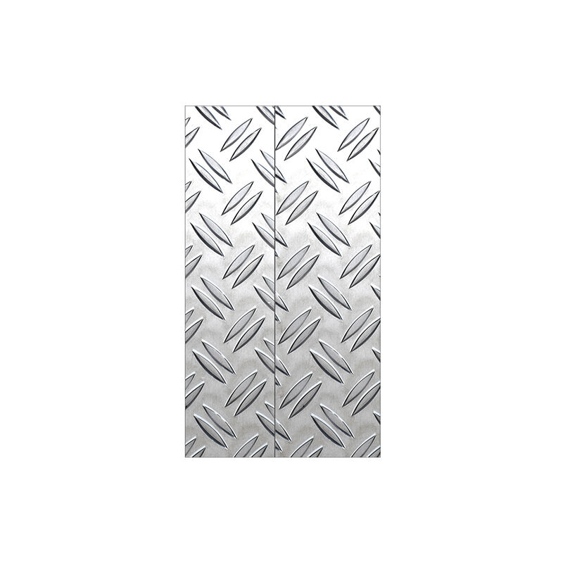 Sticker réfrigérateur et lave vaisselle, métal illusion design contemporain élégance urbaine déco, 180 cm x 100 cm