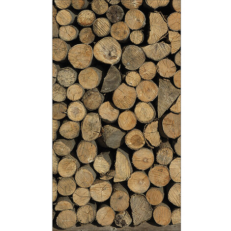 Sticker réfrigérateur et lave vaisselle, petit bois nature paisible détente forestière déco, 180 cm X 100 cm